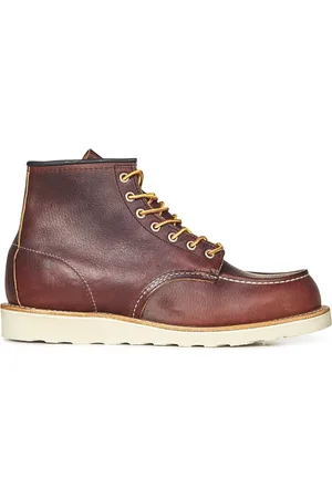 Red Wing Skor, Herr, 42 EU, Läder, Bruna läderknäppstövlar till ankeln