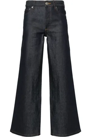 A.P.C. Jeans, Dam, W27, Denim, Breda mörka denim jeans