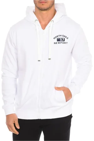 North Sails Sweatshirts & Hoodies, Herr, 2Xl, Bomull, Hoodie med dragkedja och varumärkestryck