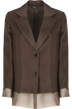 PESERICO SIGN Jacka, Dam, S, Brun Klassisk Blazer Dam Långa ärmar