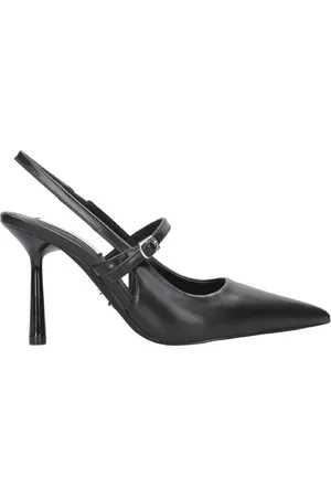 Steve Madden Skor, Dam, 38 EU, Läder, Svart läder spetsig tå klackar