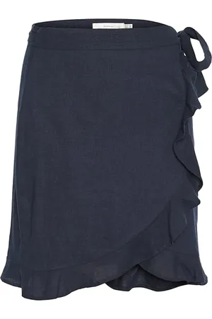 INWEAR Kjol, Dam, XS, Omlottkjol med Ruffle Trim