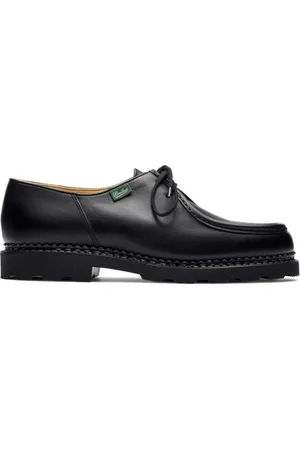 Paraboot Skor, Herr, 45 EU, Läder, Svarta läder Derby Sneakers