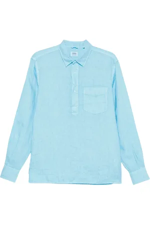 Aspesi Skjorta, Herr, 2Xl, Linne, Linneskjorta med främre knappar