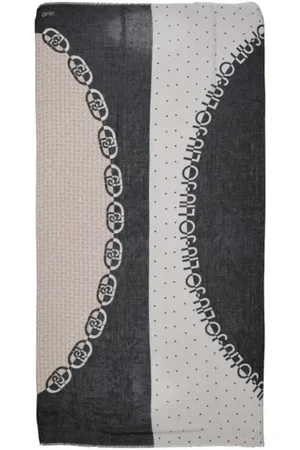 Liu Jo Accessoarer, Dam, ONE Size, Polyester, Elegant Svart Polyester Scarf