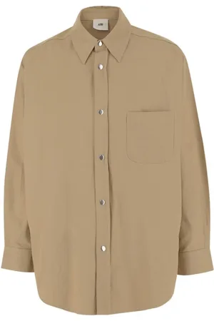 Autry Skjorta, Herr, S, Bomull, Fiskbens Overshirt Jacka Sand