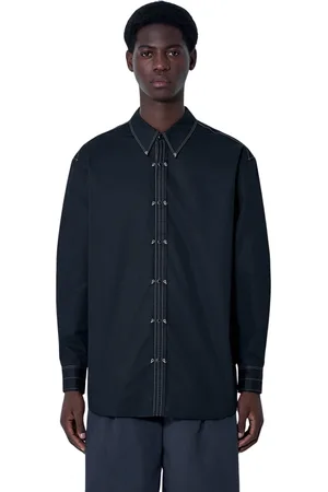 LEMAIRE Skjorta, unisex, L, Bomull, Metalldekorerad Skjorta