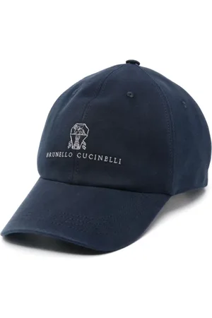 Brunello Cucinelli Accessoarer, Herr, M, Bomull, Basebollkeps med broderi