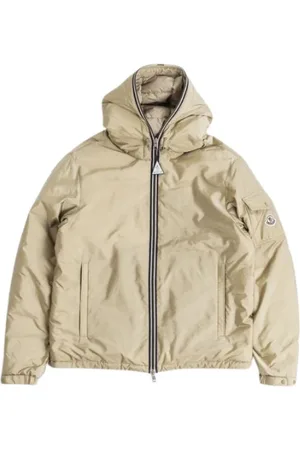 Moncler Jacka, Herr, XL, Nylon, Dunjacka med Randig Kant