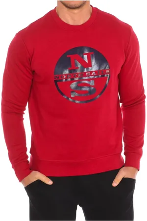 North Sails Sweatshirts & Hoodies, Herr, XL, Nylon, Räfflad Rund Hals Tröja
