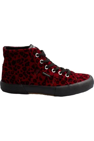Diesel Skor, Dam, 38 EU, Mocka, Höga urban sneakers med mocka finish