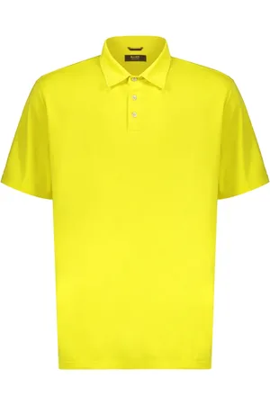 MOORER Topp, Herr, 2Xl, Bomull, Bomull Polo Skjorta med Sidslitsar