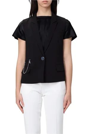 Armani Exchange Jacka, Dam, S, Elegant Svart Blazer Väst