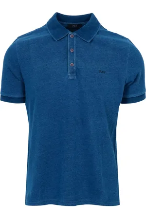 FAY Topp, Herr, 2Xl, Bomull, Bomull Polo Skjorta med Delavé Tvätt