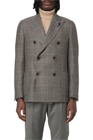 LARDINI Jacka, Herr, M, Klassisk Houndstooth Blazer