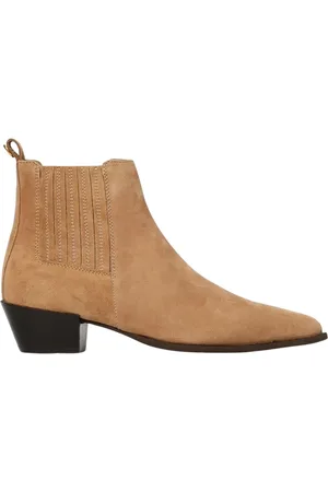 Twin-Set Skor, Dam, 40 EU, Läder, Kamel Läder Ankelboots