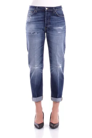Dondup Jeans, Dam, W27, Denim, Denim Jeans med Distressed Detaljer