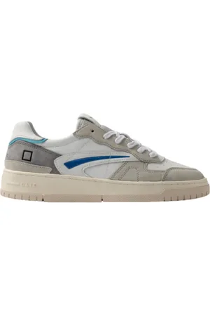 D.A.T.E. Skor, Herr, 44 EU, Bomull, Vit/Grå Sneakers Torneo Pure Soft