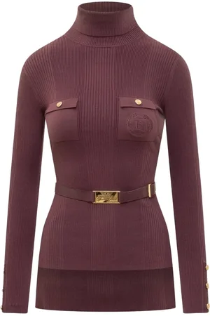 Elisabetta Franchi Stickade tröjor & koftor, Dam, L, Stiliga Sweaters för varje tillfälle