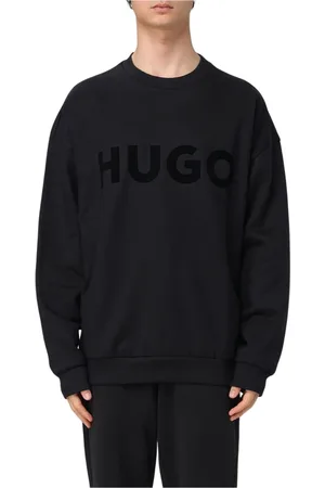 HUGO BOSS Sweatshirts & Hoodies, Herr, M, Stilren Svart Crewneck Sweatshirt