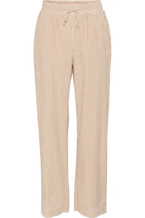 Saint Tropez Byxor, Dam, XS, Brunsocker Wide Leg Byxor