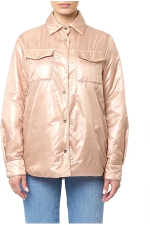 HERNO Jacka, Dam, S, Nylon, Lättrosa jacka med metallknappar