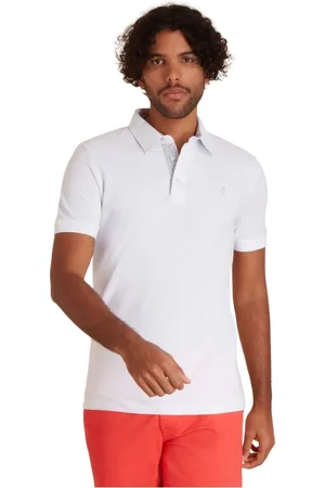 Vicomte A. Topp, Herr, 3Xl, Bomull, Polo med rutedetaljer