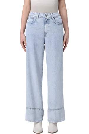Dondup Jeans, Dam, W30, Stiliga Gnawed Wide Leg Jeans