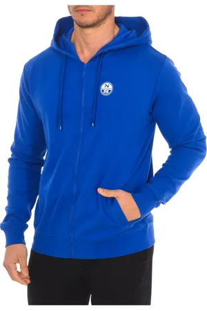 North Sails Sweatshirts & Hoodies, Herr, M, Bomull, Hoodie med dragkedja och varumärkestryck