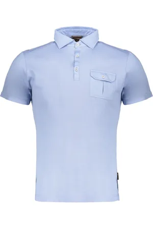 MOORER Topp, Herr, 4Xl, Bomull, Bomullspolotröja med Nacre-knappar