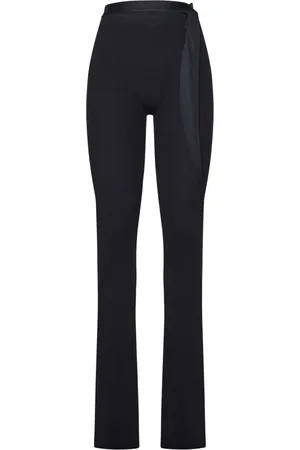 OTTOLINGER Byxor, Dam, S, Bomull, Svarta höga midja slim fit byxor