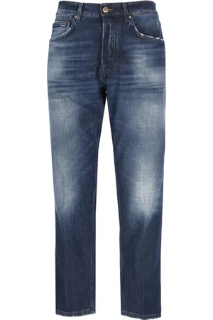 Don the Fuller Jeans, Herr, W31, Bomull, Blå Bomullsjeans med Broderi
