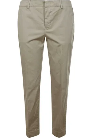 PT Torino Byxor, Dam, XS, Bomull, Kaffe Skräddade Byxor för Raffinerade Outfits