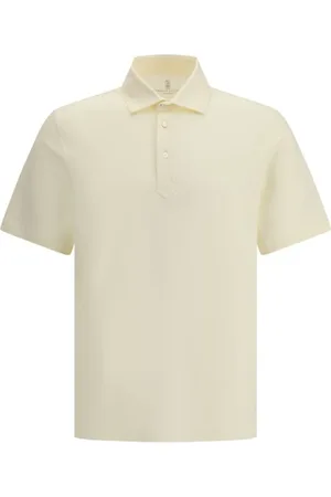 Brunello Cucinelli Topp, Herr, L, Bomull, Monokrom Polo Tröja