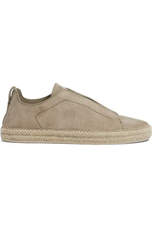 Ermenegildo Zegna Skor, Herr, 45 EU, Läder, Stiliga Triple Stitch Espadriller