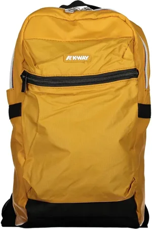 K-Way Väska, Dam, ONE Size, Nylon, Gul Nylon Ryggsäck för Kvinnor