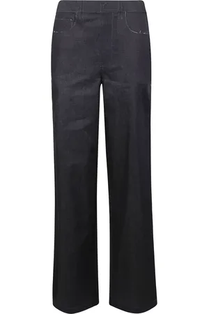 Marni Jeans, Dam, S, Bomull, Kontraststygn Vid Benbyxor