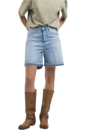 Replay Shorts, Dam, W28, Denim, Komfort Fit Denim Shorts för Kvinnor