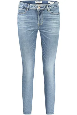 Guess Jeans, Dam, W27 L29, Bomull, Blå Skinny High Bomulls Jeans