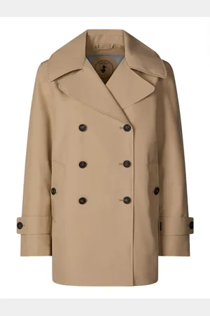 save the duck Kappa, Dam, XL, Kort trenchcoat med breda slag