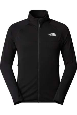 The North Face Jacka, Herr, L, Polyester, Svart Fleecejacka med Dragkedja för Män