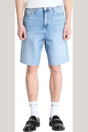 Tommy Hilfiger Shorts, Herr, W31, Denim, Blå Denim Bermuda Shorts