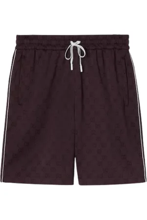 Gucci Shorts, Herr, S, Bomull, Röda Jacquard Shorts med Dragsko i Midjan