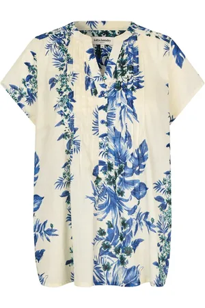 Lollys Laundry Blusar & Skjortor , Dam, S, Bomull, Blå Heatherll Top Kortärmad T-shirt
