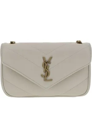 Saint Laurent Väska, Dam, ONE Size, Läder, Vadderad läder axelväska med YSL-logotyp