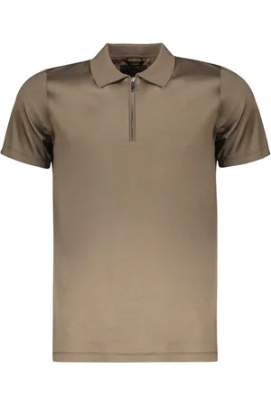 MOORER Topp, Herr, 2Xl, Bomull, Bomullspolotröja med sidslitsar