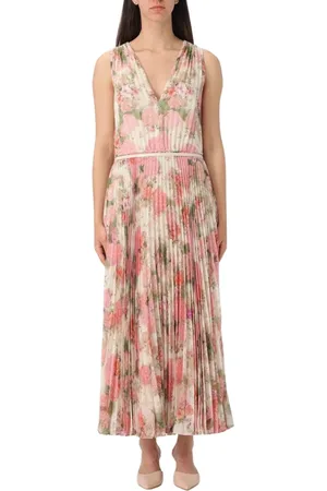 Max Mara Klänning, Dam, S, Polyester, Blommig Maxiklänning