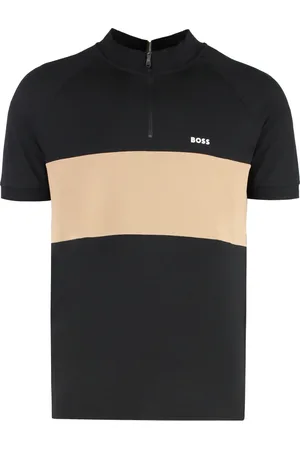 HUGO BOSS Topp, Herr, 2Xl, Bomull, Bomull Piqué Pikétröja med Ribbkant