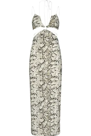Amazuìn Klänning, Dam, ONE Size, Python Print Midi Klänning