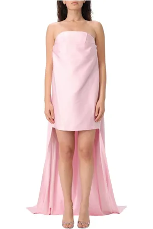 Monot Klänning, Dam, L, Rosa Ärmlös Draperad Klänning